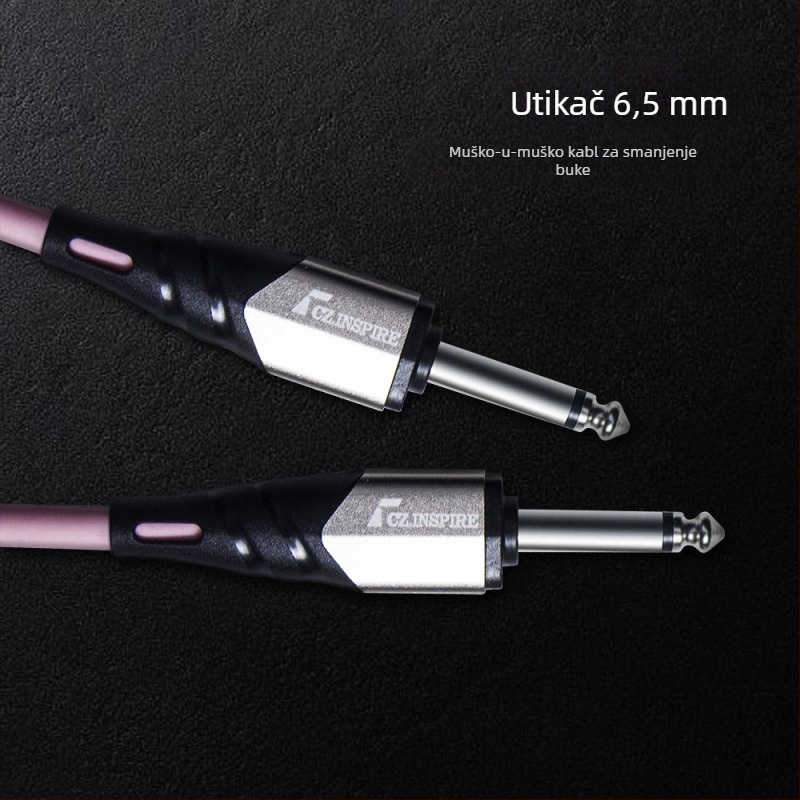 Kabel za gitaru s 6,35 mm priključkom — univerzalni instrument kabel, konstrukcija ABS/plastika/metala
