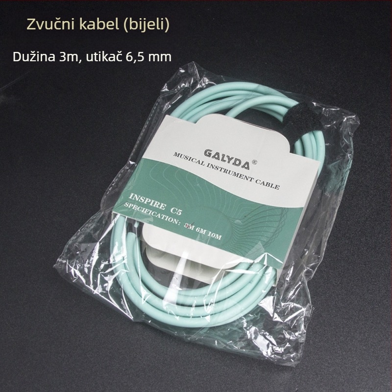 Kabel za gitaru s 6,35 mm priključkom — univerzalni instrument kabel, konstrukcija ABS/plastika/metala