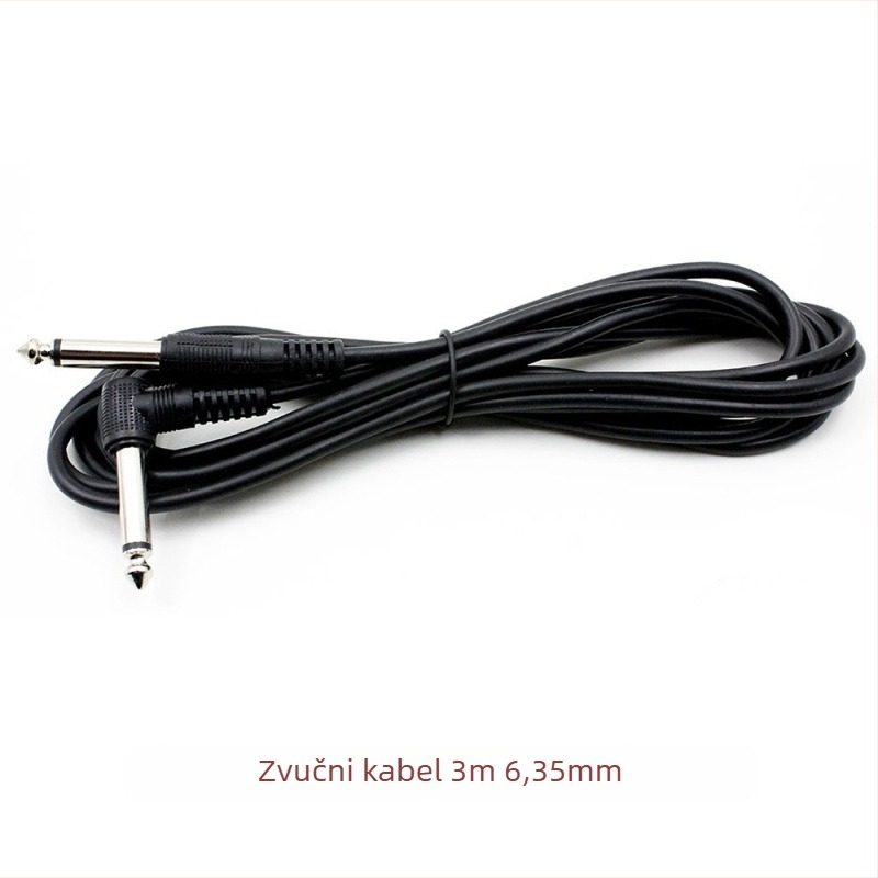 Kabel za gitaru s 6,35 mm priključkom — univerzalni instrument kabel, konstrukcija ABS/plastika/metala
