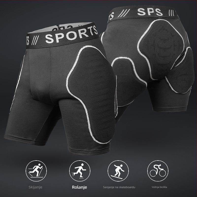 Outdoor skijaške hlače s zaštitom kuka - ublažavanje udaraca, prozračne; materijal Lycra-Rubber-EVA; zima; unisex; za vožnju i zimske sportove