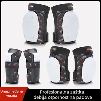 Profesionalni zaštitni set za skejtanje za odrasle i djecu: koljena, laktovi i zapešća, EVA materijal