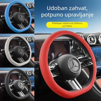 Navlaka za volan automobila – silikonska površina, univerzalna instalacija, za sve sezone, univerzalna kompatibilnost