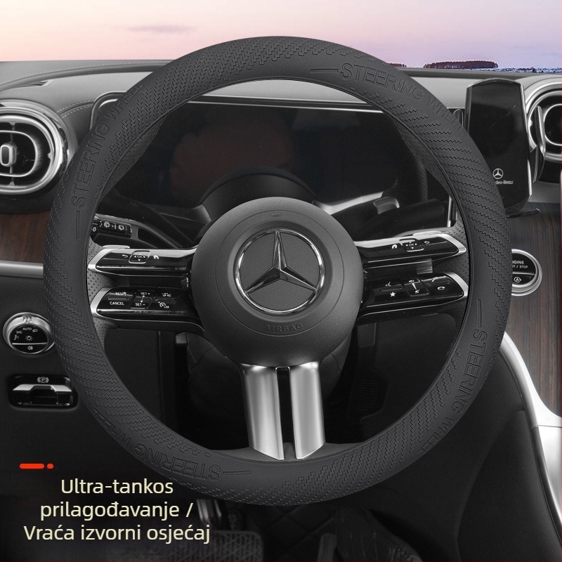 Navlaka za volan automobila – silikonska površina, univerzalna instalacija, za sve sezone, univerzalna kompatibilnost