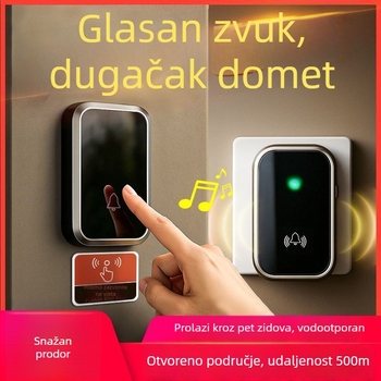 Bežični video zvono za kuću s ultradugim dometom, snažan zvuk, vodootporan dizajn, daljinsko upravljanje za pozive starijima