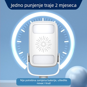 Indukcijski zvončić za vrata s dvosmjernim pozdravom, DH808 model, napajanje baterijom/strujom, 6V-9V, razni tonovi zvona, potrošnja 0,5