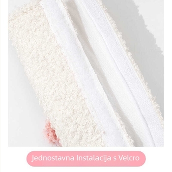 Zaštitnik ramena sigurnosnog pojasa automobila, sladak crtani dizajn, suede materijal, model 002, bez otiska logotipa