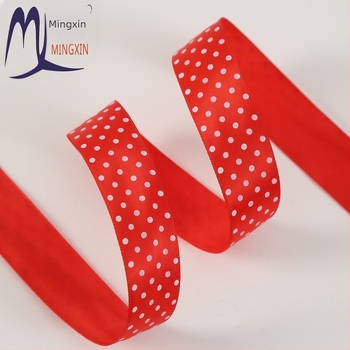 Poliester satin traka s točkicama za DIY dodatke za kosu — Postcard