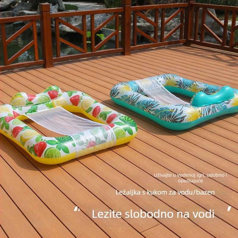 Naduvavajuće plivajuće ležaljke s četiri cijevi, sklopiva mreža, za odrasle