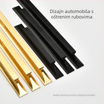 Ljepljiva ručka za vrata i ormar; garderoba, ladica i klizna vrata; materijal: aluminijska legura; montaža bez bušenja; pogodna za garderobe, ormariće i klizna staklena vrata