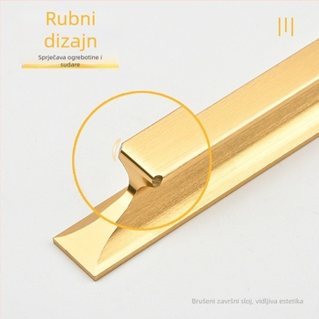 Ljepljiva ručka za vrata i ormar; garderoba, ladica i klizna vrata; materijal: aluminijska legura; montaža bez bušenja; pogodna za garderobe, ormariće i klizna staklena vrata