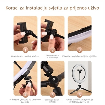 Svjetlo za živu emisiju s vertikalnom ugradnjom, model M26, snaga 10–50W, napon 5V, tri boje temperature