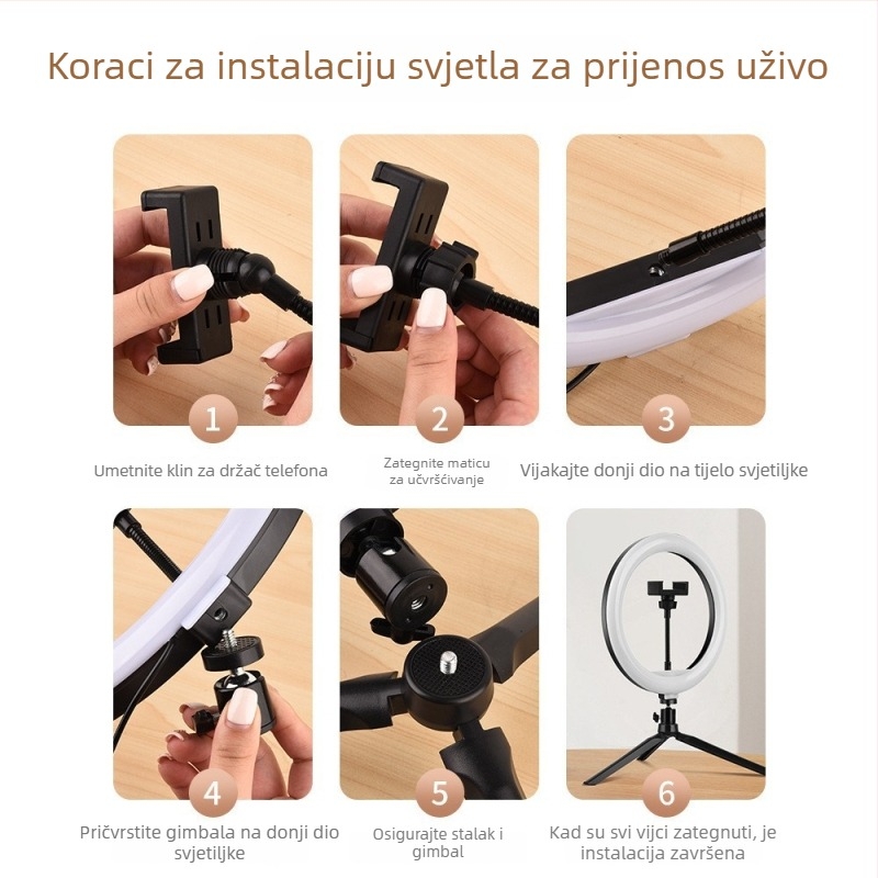 Svjetlo za živu emisiju s vertikalnom ugradnjom, model M26, snaga 10–50W, napon 5V, tri boje temperature