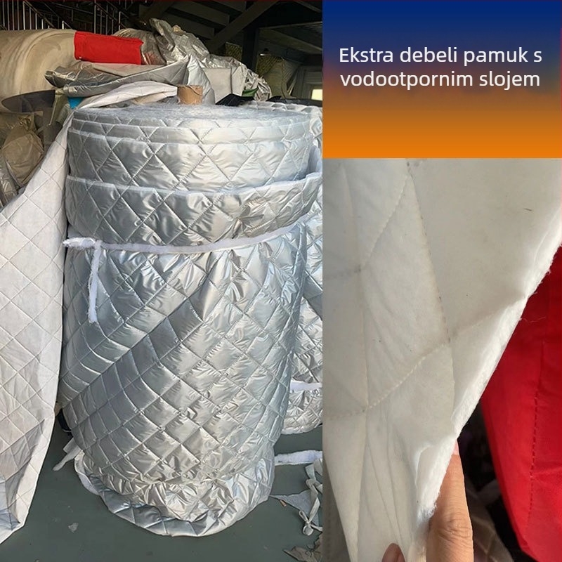 Materijal za navlaku automobila s aluminijskom folijom, ultrazvučno spojeni netkani materijal, trodimenzionalna reljefna pamučna quilt tkanina