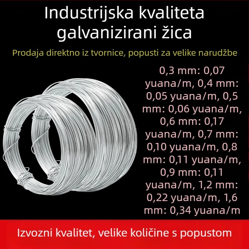 Tanki željezni drut za vezivanje cvijeća i skulpture od meke gline — DIY dodaci za nakit, mali valjak