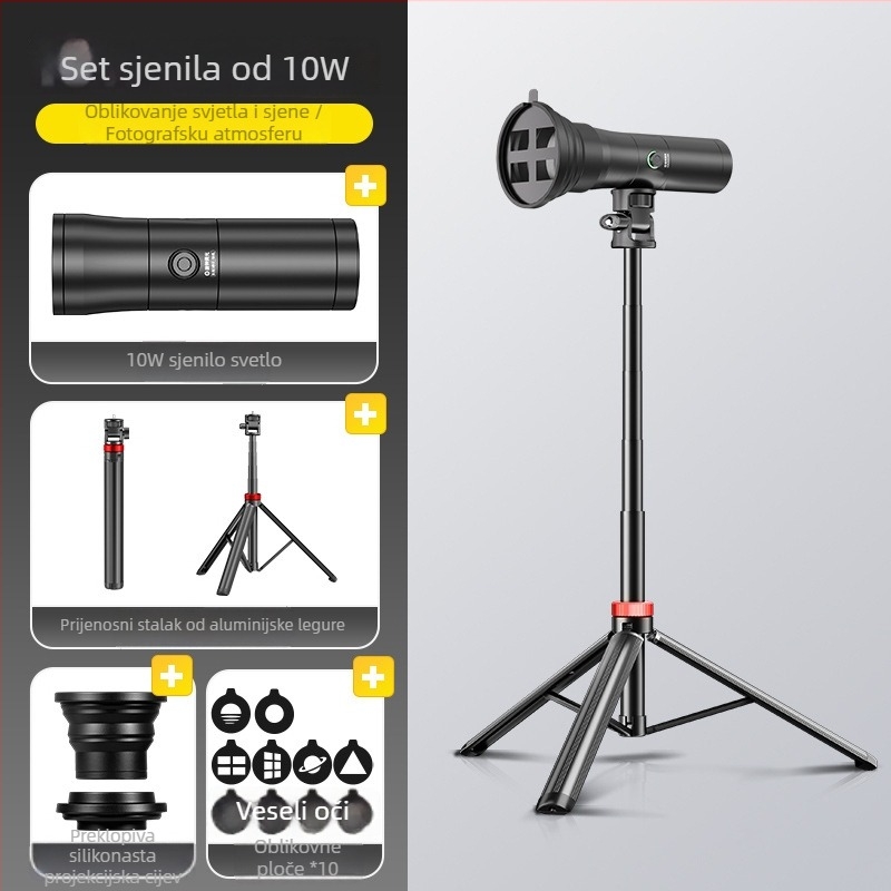 Mini osvjetljenje za livestream Yu guang, 10W, Type-C 5V-2A, 5500–5600K, prenosno LED osvjetljenje