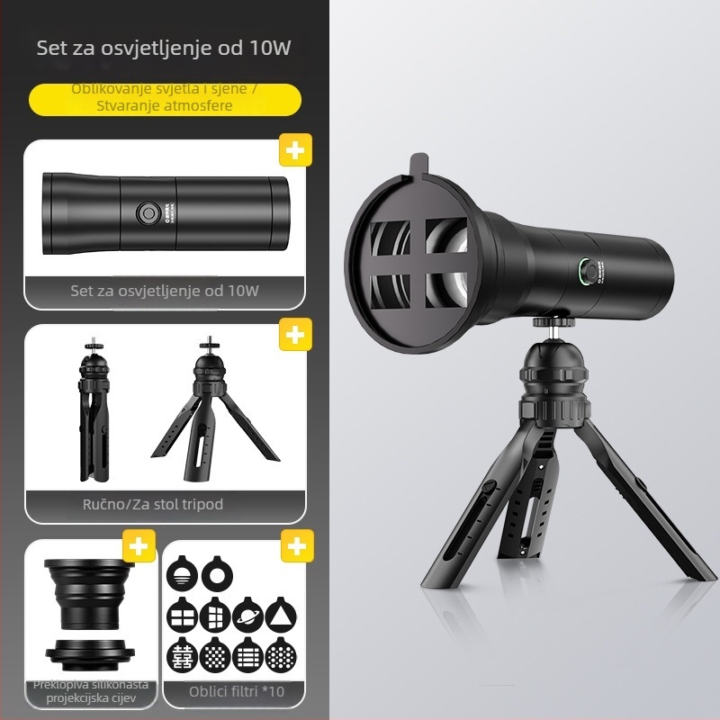 Mini osvjetljenje za livestream Yu guang, 10W, Type-C 5V-2A, 5500–5600K, prenosno LED osvjetljenje