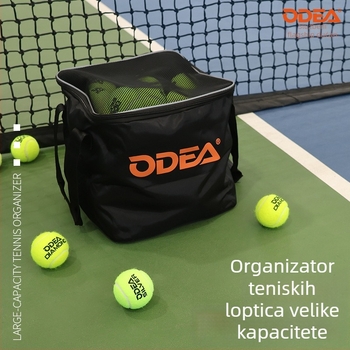 Odea Odear tkaninska tenis torba, sklopiva i prijenosna, za tenis i badminton, kapacitet 80–160 lopti, ručno nošenje
