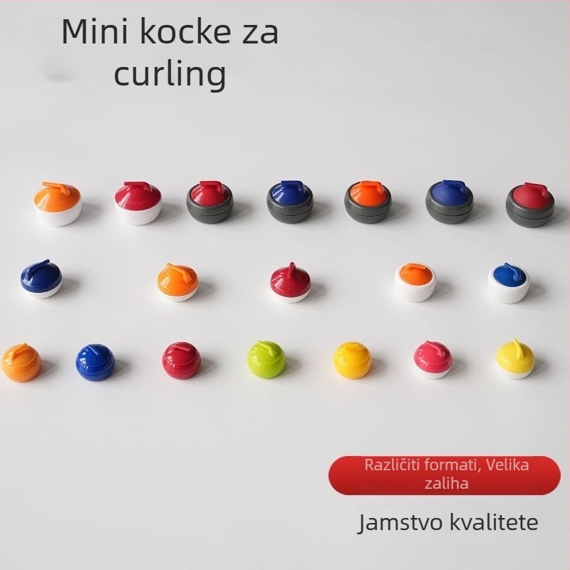 Pribor za stolni curling – mini kuglice za stolni curling, kugle za bowling, suhe curling kuglice u velikim količinama (3C: Igračke za uzrast 14+; Dobno dobno: 0–3 godina)