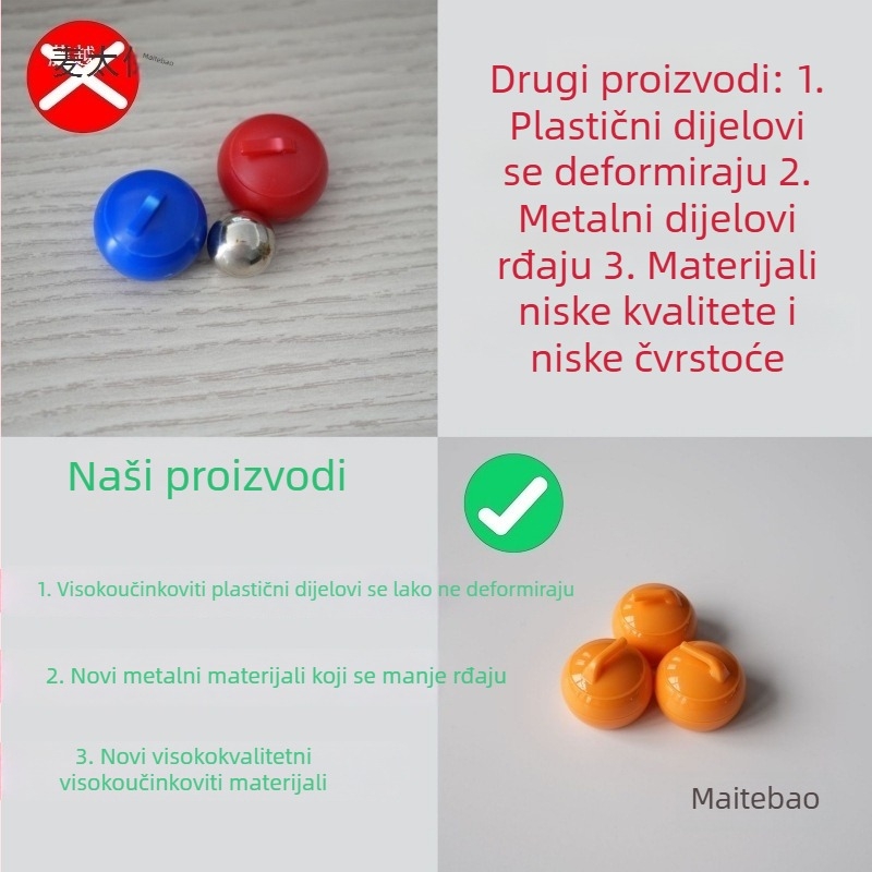 Pribor za stolni curling – mini kuglice za stolni curling, kugle za bowling, suhe curling kuglice u velikim količinama (3C: Igračke za uzrast 14+; Dobno dobno: 0–3 godina)