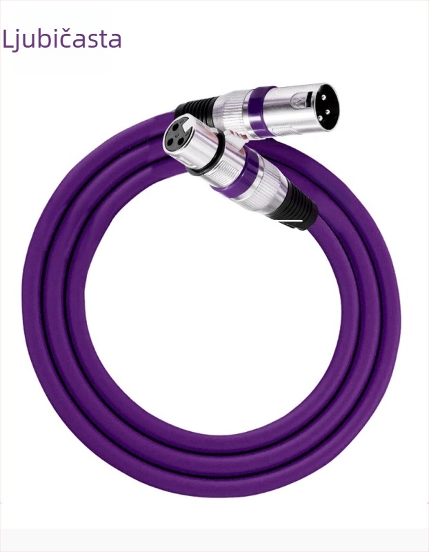 XLR audio kabel, niklani premaz, bakreno jezgro bez kisika, ROHS potvrda