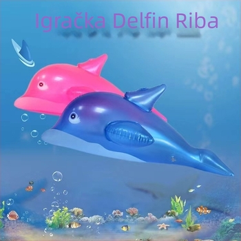 Dječja napuhiva delfin igračka za djecu - ekološki PVC, brend Fortune 9, vodena igračka za bazen i plažu
