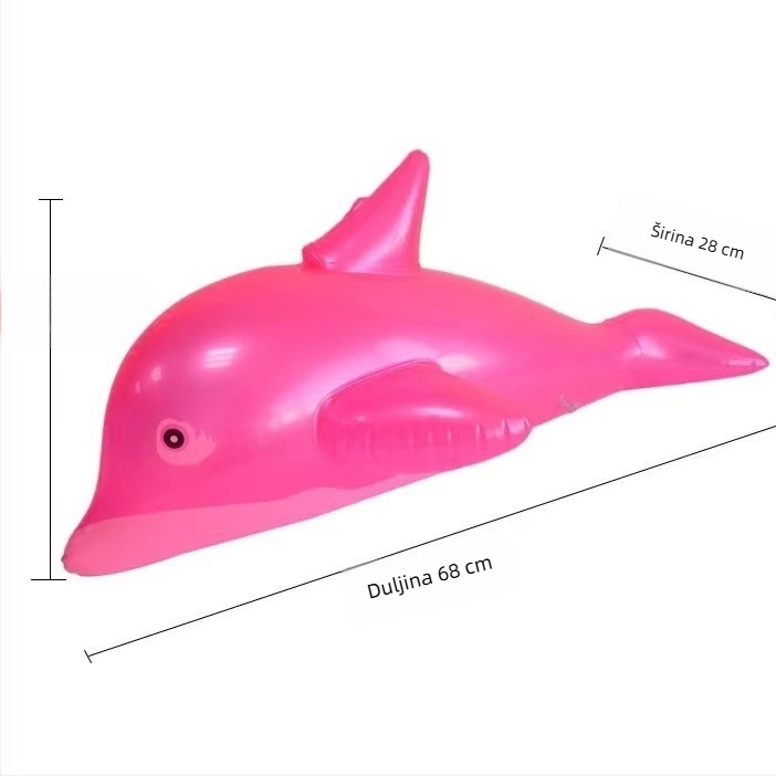 Dječja napuhiva delfin igračka za djecu - ekološki PVC, brend Fortune 9, vodena igračka za bazen i plažu