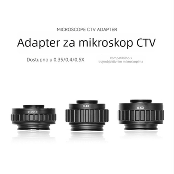 Adapter kamere mikroskop za stereo trinokularni, s C-mountom, proširuje vidno polje