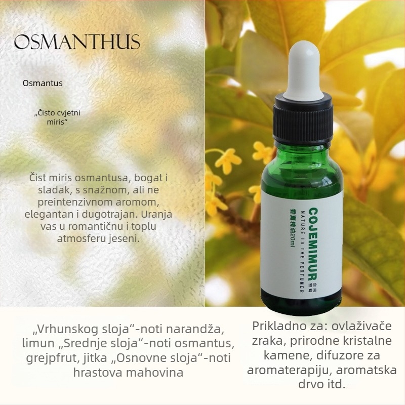 Automobilski miris s drvenim čovjekom koji trese noge, klips za otvor zraka, miris Mineral Wood i Osmanthus, zapremina 10–20 ml, isparavanje više od 90 dana
