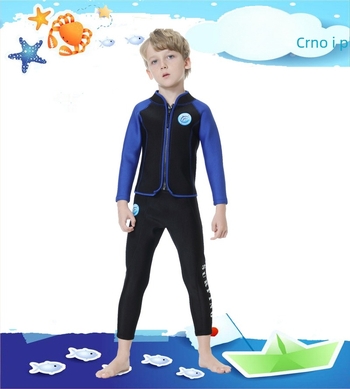Dječji 2,5 mm termo wetsuit za ronjenje, uzorak meduza, za šnorkanje i surfanje, cijele godine