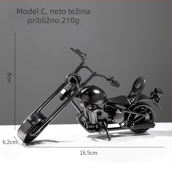 Figura od smole za stolnu dekoraciju - motocikl, klasičan vintage stil