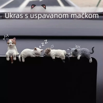 Mačka unutarnja dekoracija automobila - PVC crtana figurica za središnju konzolu, dekoracija