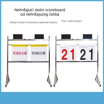 OME nehrđajući čelični podni tablo za rezultate za košarku i nogomet, s flip mehanizmom