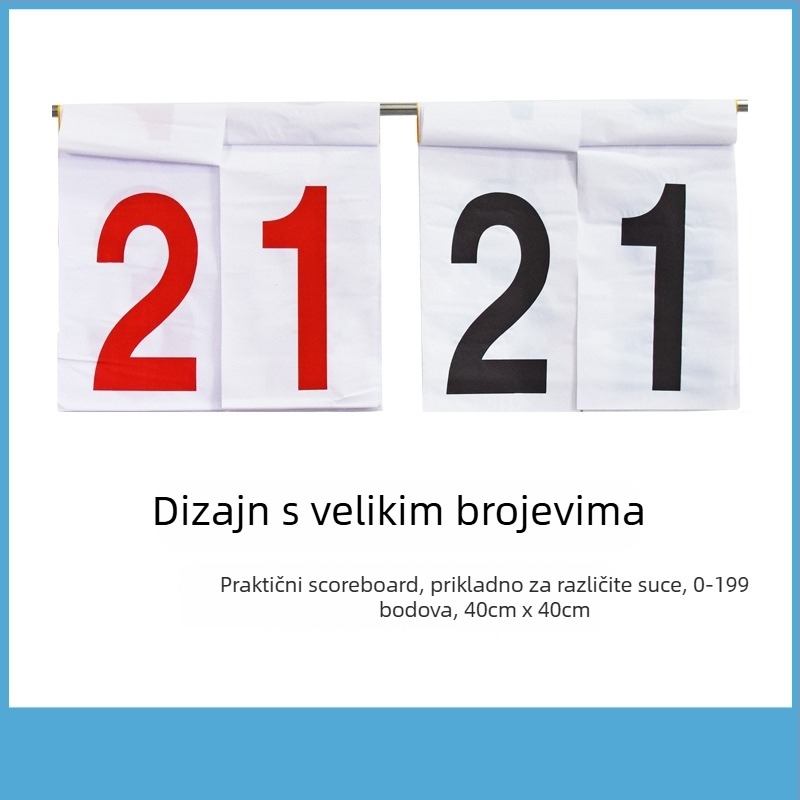 OME nehrđajući čelični podni tablo za rezultate za košarku i nogomet, s flip mehanizmom