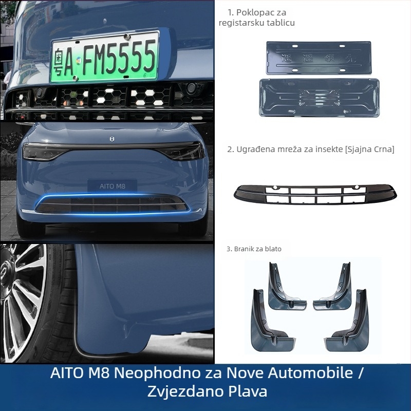 Control ze ABS plastični blatnik za Wenjie M8 – prednji blatnik za kotač, kompatibilan s Ask the World M8