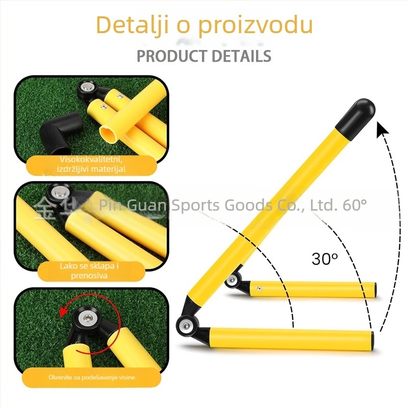 Prilagodljiv okvir za prepreke za nogometni trening – set malih okvira, PVC (PVC; Prilagodljivo: Da; Brend: Crown; Trening pomagala; Primjenjivi sportovi: Nogomet)