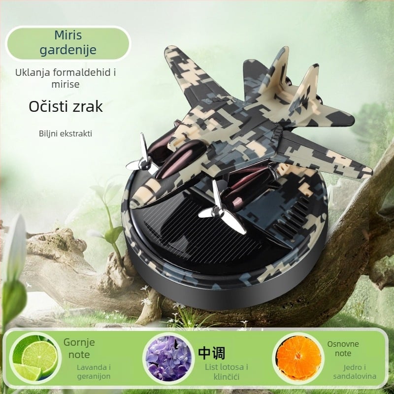 Soln rotirajući automobilni aromaterapijski difuzor s ABS držačem parfema, 5–10 ml, miris jasmina, dekorativni dodatak za sjedalo