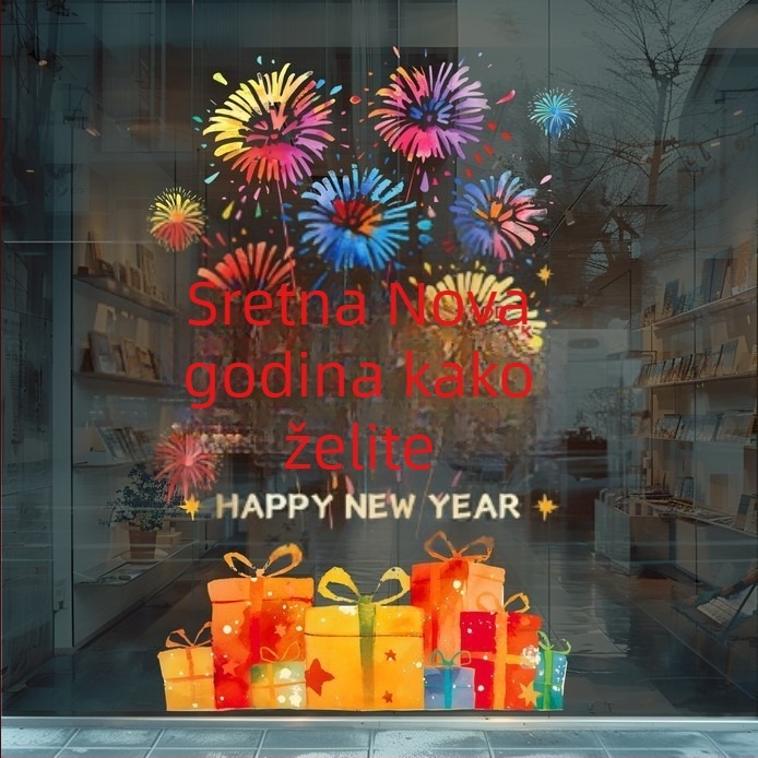 Elektrostatična prozorska naljepnica – Godina konja, Development marka, Pakiranje Opp bag, Prozorske rešetke