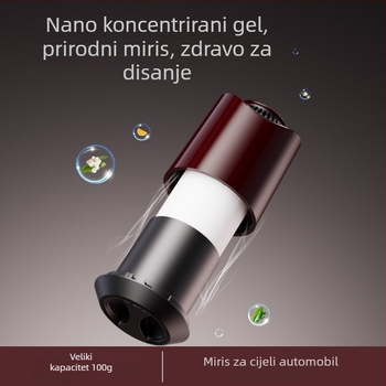 Auto aromaterapija čvrsti balzam, ukras automobila, Gardenia miris, 50–100 ml, plastični držač, rok trajanja 3 godine.