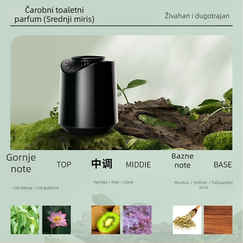 Auto aromaterapija čvrsti balzam, ukras automobila, Gardenia miris, 50–100 ml, plastični držač, rok trajanja 3 godine.