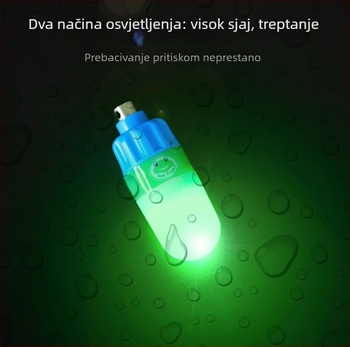 Seafrogs SOS potapljačko signalo svjetlo — ABS ručna podvodna svjetiljka, vodootporna do 60 m, potapljačko svjetlo za noćne potrage, mogućnost prilagodbe logotipa