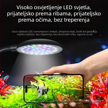 Klip LED rasvjeta za akvarij Mai Bao Mini Light Panel, potpuno spektra, USB, 7W, 150 g