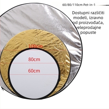 Pet u jednom mekom svjetlosnom panelu s reflektorom i pozadinskim panelom, poliester tkanina, prilagodljivo obrađivanje, sklopivi dizajn