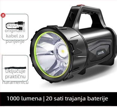 P50 Prijenosni LED reflektor – 20W, 4500mAh, USB punjenje, ABS kućište, domet 200–500 m