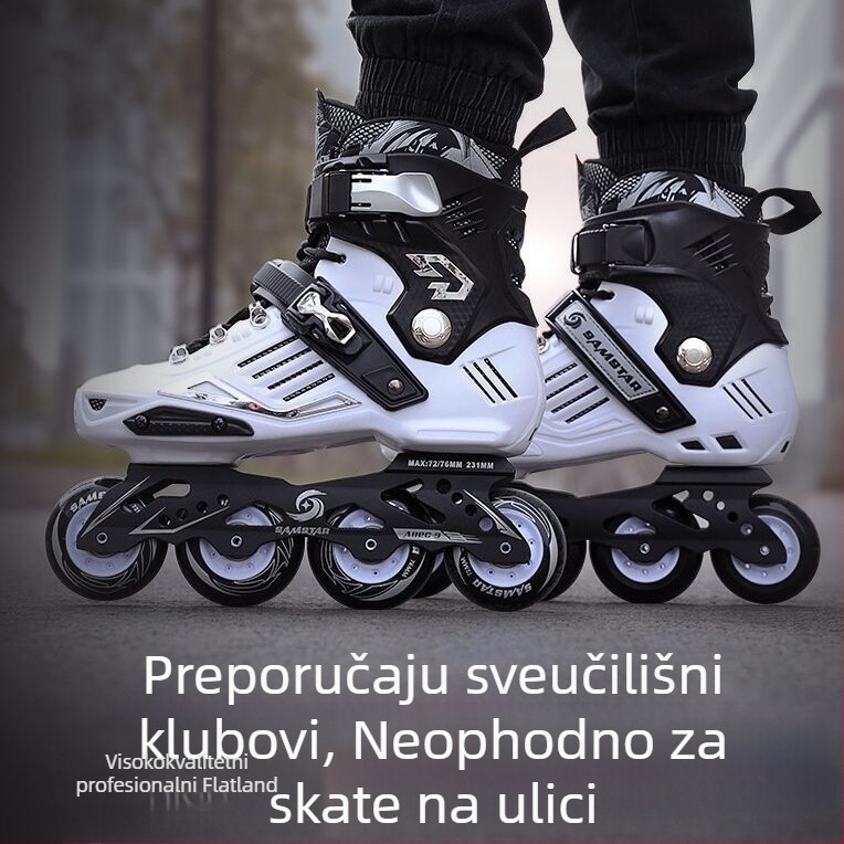 Rolerice za odrasle, unisex za početnike, s kolima u jednom redu