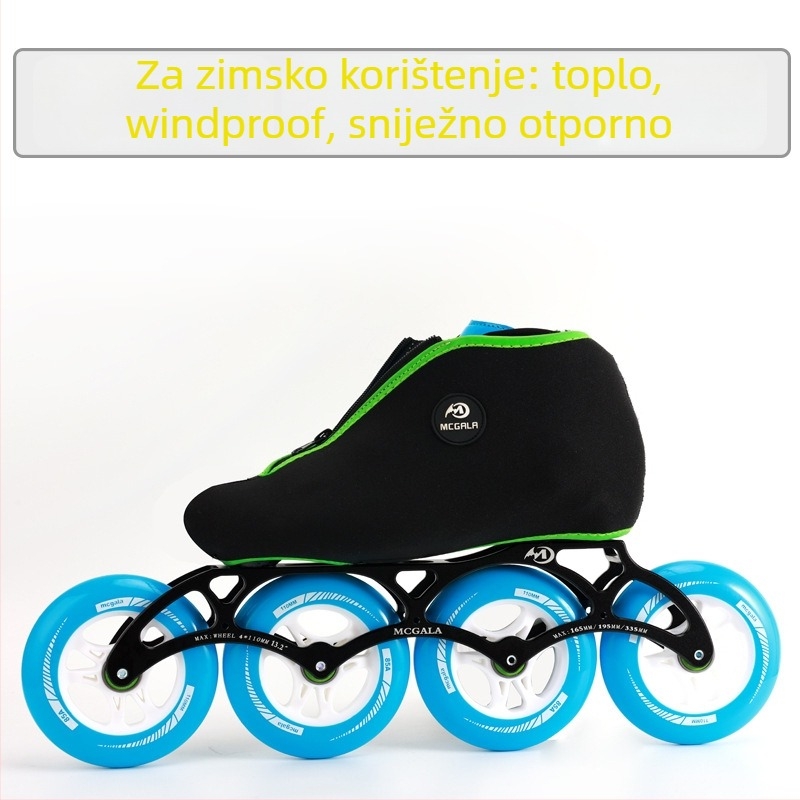 Flisani zaštitnik za klizanje na ledu sa zatvaračem, za odrasle | gornji materijal SBR