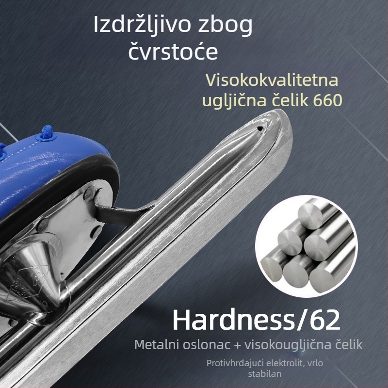 Black Dragon cipele za brzinsko klizanje, gornji dio od PU, potplat od PVC, oštrica od karbonskog čelika, pogodne za odrasle