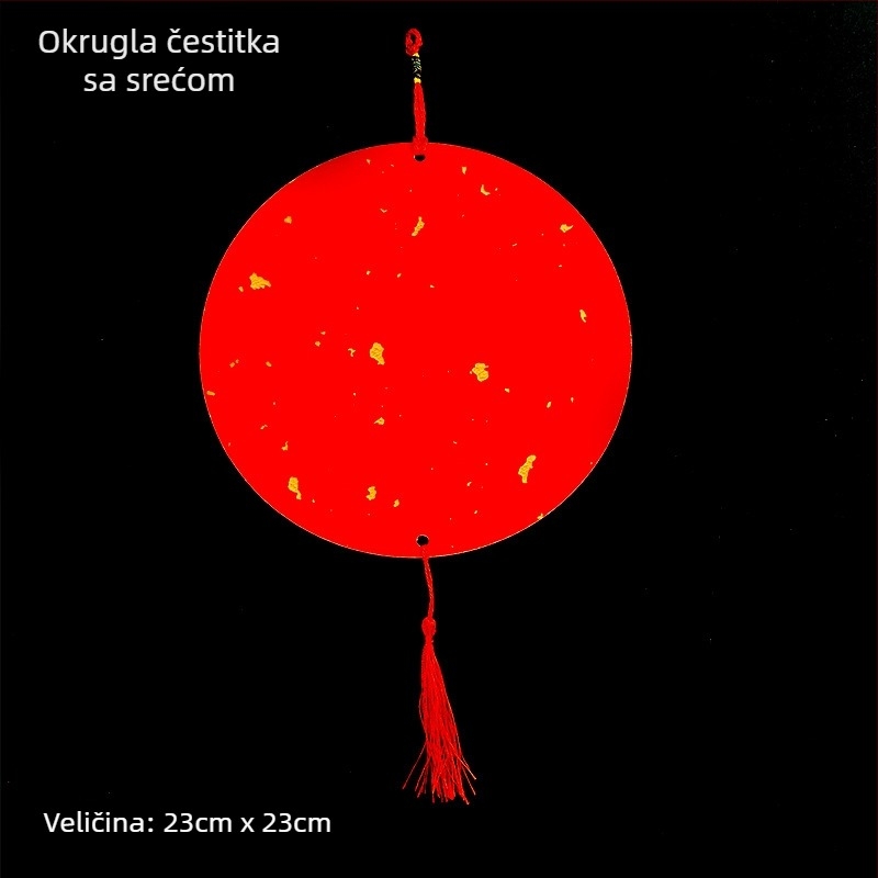 Ručni privjesak s kaligrafijom u kineskom stilu na papiru – marka Yiqi fan, dar za proljetni festival