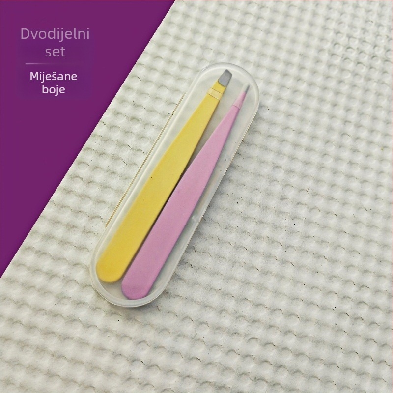 Set pinceta i klips za obrve od nehrđajućeg čelika — Podrijetlo: Yangjiang; Marka: Other; Uvoz: Ne