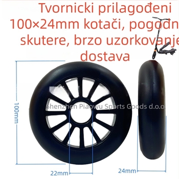 PU kotač za rolere, skateboard i kolica za kupovinu – jedno kolo, materijal PU, opće namjene