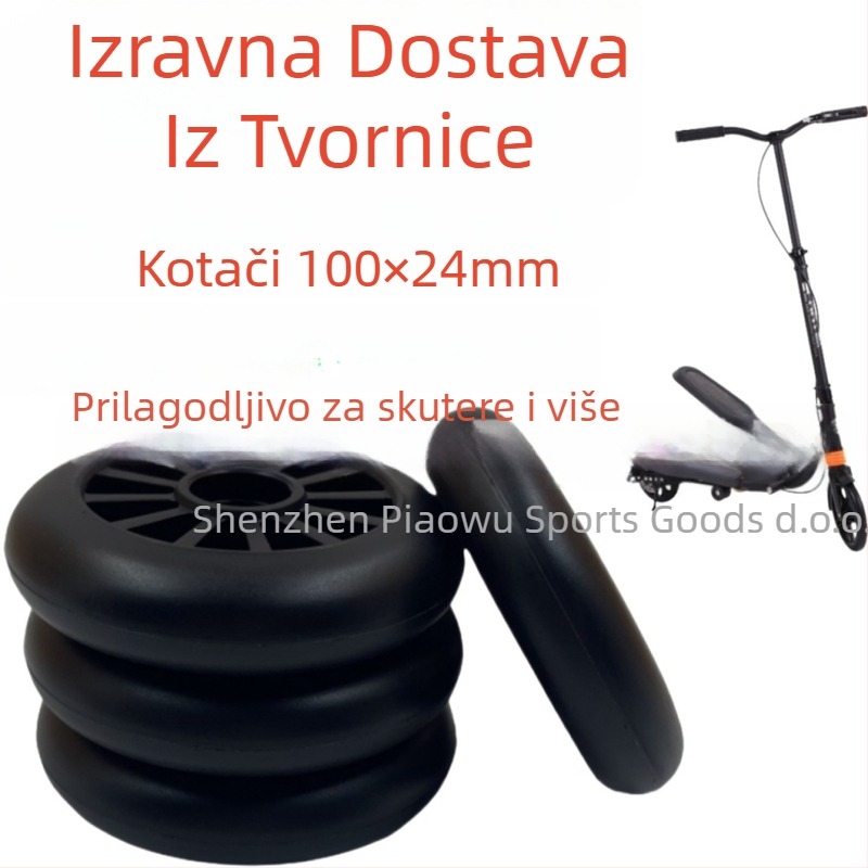 PU kotač za rolere, skateboard i kolica za kupovinu – jedno kolo, materijal PU, opće namjene